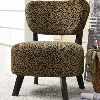 Shady Shores Leopard Print Fabric Slipper Chair