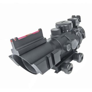 Sun Optics 4x32 Prismatic IR Rifle Optic Sight Scope with Fiber