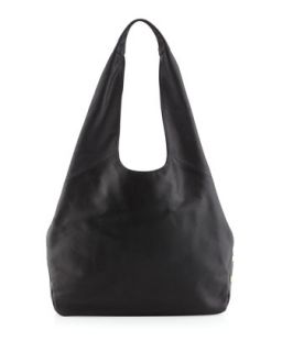 Sienna Studded Side Hobo Bag, Black