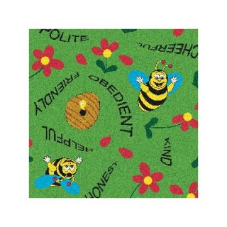 Joy Carpets Educational Bee Attitudes Kids Rug