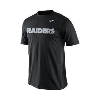 NIKE Mens Oakland Raiders Dri FIT Hypercool Speed Short Sleeve T Shirt   Size