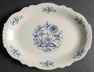 Homer Laughlin  Dresden 11 Oval Serving Platter, Fine China Dinnerware   Imperi