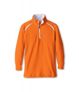 PUMA Golf Kids Half Zip L/S Tech Top Boys Sweatshirt (Orange)