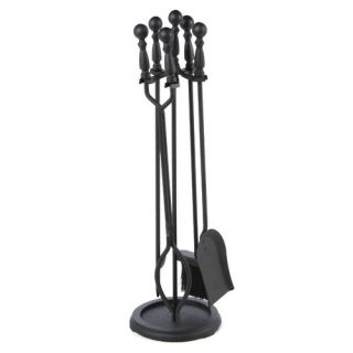 Piece Metal Fireplace Tool Set With Stand