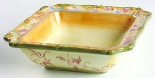 American Atelier Rooster (Square Shape) Rim Soup Bowl, Fine China Dinnerware   R