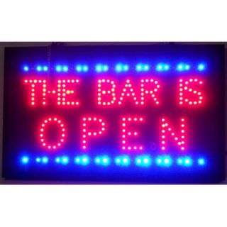 Neonetics Bar is Open LED Sign