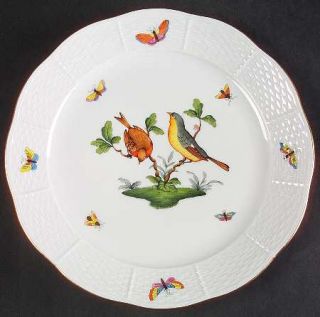 Herend Rothschild Bird (Ro) Dinner Plate, Fine China Dinnerware   Bird, Floral,