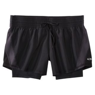 C9 by Champion Womens Woven Short With Compression Short   Black L