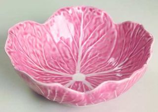 Bordallo Pinheiro Cabbage Pink Coupe Soup Bowl, Fine China Dinnerware   Pink Cab
