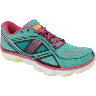BROOKS Womens PureFlow 3 Running Shoes   Size 8b, Green/rasp