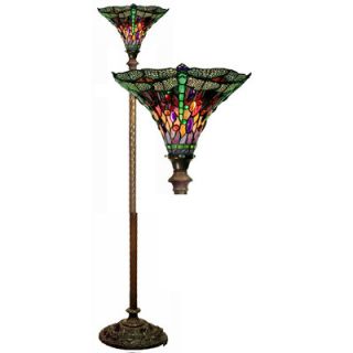 Warehouse of Tiffany Dragonfly Torchiere Floor Lamp