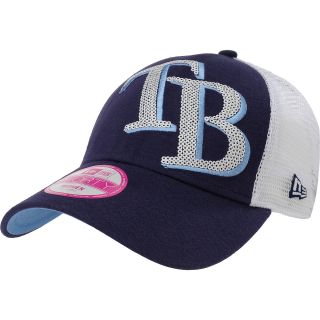 NEW ERA Womens Tampa Bay Rays Sequin Shimmer 9FORTY Adjustable Cap   Size