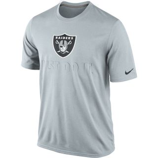 NIKE Mens Oakland Raiders Legend Just Do It Dri FIT Short Sleeve T Shirt  