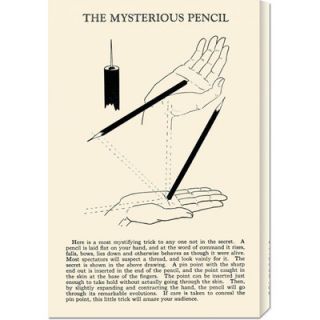 Global Gallery The Mysterious Pencil by Retromagic Stretched Canvas