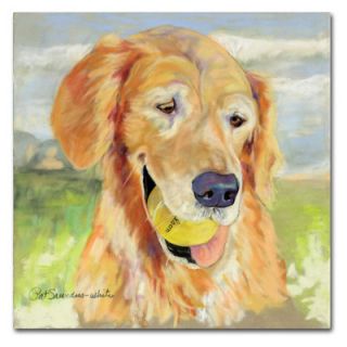 Trademark Art Gus by Pat Saunders White Painting Print on Canvas