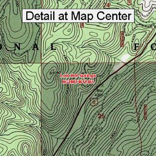 USGS Topographic Quadrangle Map   Lolo Hot Springs, Montana (Folded/Waterproof)  Outdoor Recreation Topographic Maps  Sports & Outdoors