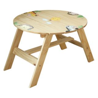 Teamson Kids Sunny Safari Kids 4 Piece Table and Chair Set
