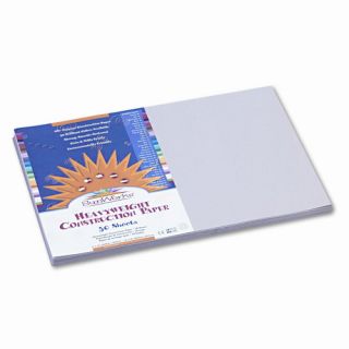SunWorks Construction Paper, Heavyweight, 12 x 18, Gray, 50 Sheets
