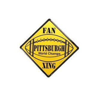 Pittsburgh Fan Crossing Sign Toys & Games