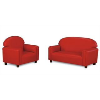 Brand New World “Just Like Home Vinyl Upholstery Sofa and Chair Set