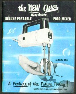 Oster Knee Action Deluxe Portable Mixer Manual 1956 Entertainment Collectibles