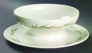 Syracuse Lynnfield Gravy Boat with Attached Underplate, Fine China Dinnerware  