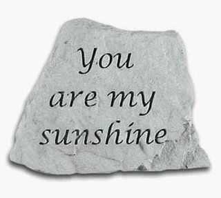 You Are My Sunshine Garden Stone  Outdoor Decorative Stones  Patio, Lawn & Garden