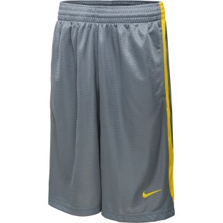 NIKE Mens Layup Basketball Shorts   Size L, Cool Grey/yellow