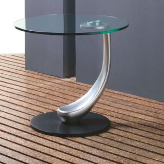 Creative Images International Glass Top End Table