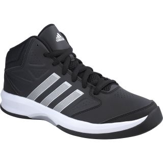 adidas Mens Isolation Mid Basketball Shoes   Size 8, Black/metal