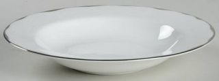 Missoni Home Merry White Large Rim Soup Bowl, Fine China Dinnerware   White,Rim