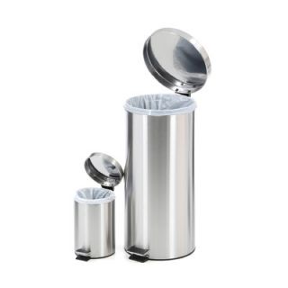 Honey Can Do 30 Liter Stainless Steel Step Trash Can