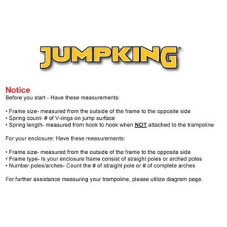 Jumpking 15 4 Arch Enclosure Netting