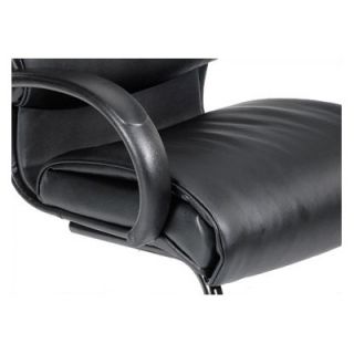 Boss Office Products Leather Guest Chair with Dracon Filled Cushions