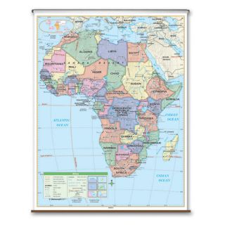 Essential Wall Map   Africa