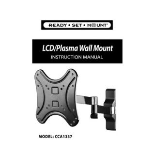 Articulating LCD Wall Mount for 13 to 37 Screens in Hi Gloss Black