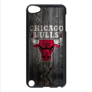 Cheap Wood Look NBA Chicago Bulls Logo Personalized Design Apple iPod Touch 5 iTouch 5th Cover Case   Players & Accessories