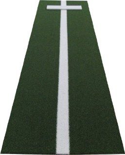 PM3660GREEN 3' x 5' XL Green Nylon Softball Pitchers Pitching Mound With 5mm Foam Power Line  Softball Equipment  Sports & Outdoors