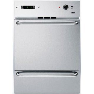 Summit Tem721dkss Electric Wall Oven With Digital Clock And Timer   Stainless Steel Appliances