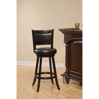 Hillsdale Dennery Swivel Counter Stool in Black