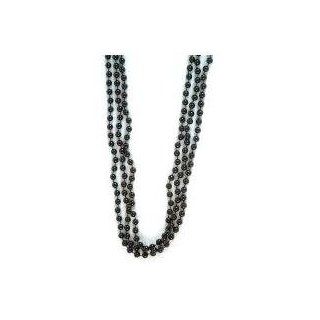 Mardi Gras Black Beads Necklace 33 inch (1 Dozen) 