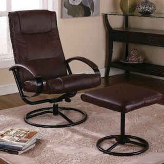 InRoom Designs Reclining Chair and Ottoman