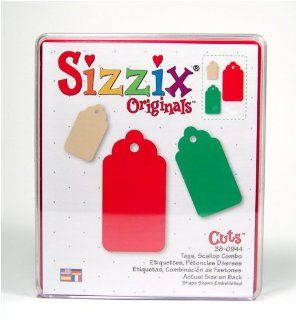 Tag, Scallop Combo Sizzix Die   Large