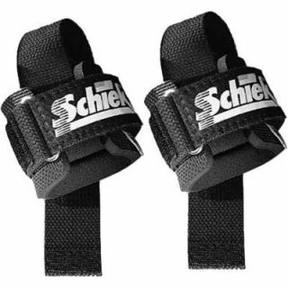 Schiek Sports Power Lifting Straps in Black