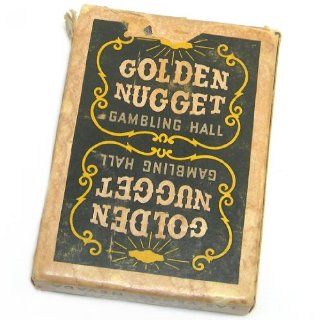 Vintage Circa 1955 Golden Nugget Gambling Hall Downtown Las Vegas Playing Card Deck 