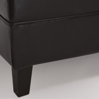 Home Loft Concept Cheshire Bonded Leather Bench Ottoman