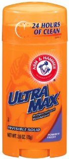 Arm & Hammer Ultramax Deodorant and Antiperspirant Invisible Solid, Powder Fresh, 2.6 Ounce Stick (Pack of 6) Health & Personal Care