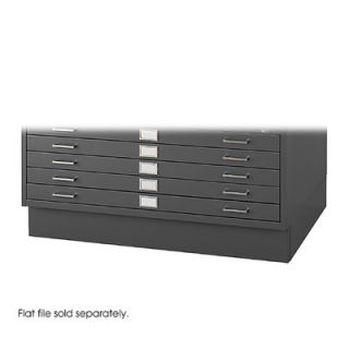 Safco Products Company 42 W Five Drawer Steel Flat File with Optional