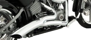 Vance & Hines Big Radius 2 into 1 Chrome Exhaust System for Harley Davidson 2012 2013 FXS and FLST Models Automotive