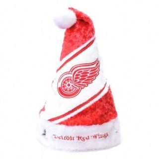Detroit Red Wings HIMO Colorblock Santa Hat  Sports Fan Novelty Headwear  Sports & Outdoors